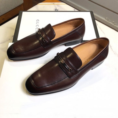 Gucci 2019 Mens Leather Shoes - 구찌 2019 남성용 레더 슈즈,GUCS0305.Size(245 - 265).브라운