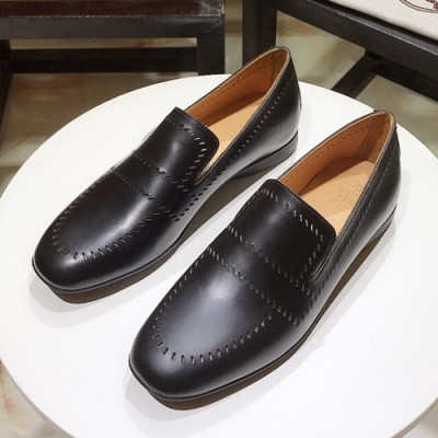 Hermes 2019 Mens Leather Loafer - 에르메스 2019 남성용 레더 로퍼 HERS0220.Size(245 - 270).블랙