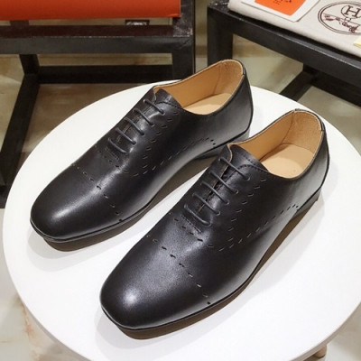 Hermes 2019 Mens Leather Loafer - 에르메스 2019 남성용 레더 로퍼 HERS0224.Size(245 - 270).블랙