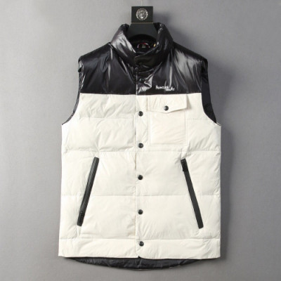 Moncler 2019 Mens Patch Logo Modern Down Padding Vest - 몽클레어 2019 남성 패치 로고 모던 다운 패딩조끼 Moc0726x.Size(m - 3xl).화이트