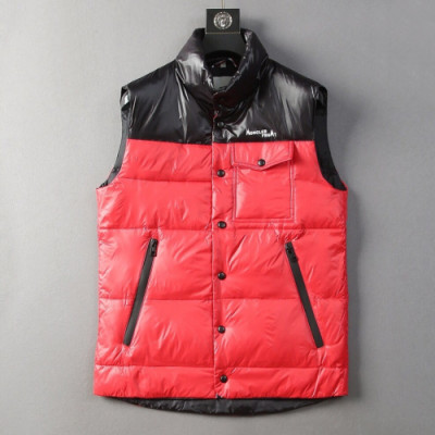 Moncler 2019 Mens Patch Logo Modern Down Padding Vest - 몽클레어 2019 남성 패치 로고 모던 다운 패딩조끼 Moc0727x.Size(m - 3xl).레드