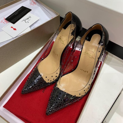 Christian Loubutin 2019 Ladies PVC High Heel - 크리스챤 루부탱 2019 여성용 PVC 하이힐,CLS0040.Size (225 - 245).블랙