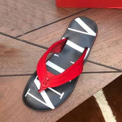 Valentino 2019 Mens Slipper - 발렌티노 2019 남성용 슬리퍼,VTS0118.Size(240 - 270).레드