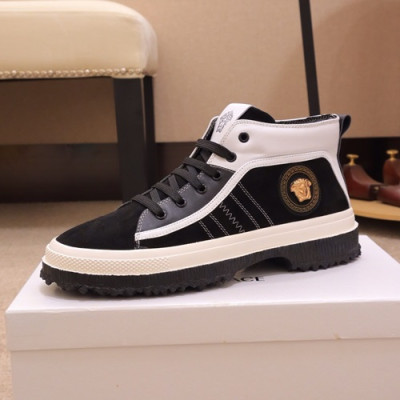 Versace 2019 Mens Leather Sneakers - 베르사체 2019 남성용 레더 스니커즈 VERS0054.Size (240 - 270).블랙
