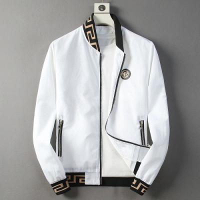 Versace 2019 Mens Casual Zip-up Jacket - 베르사체 2019 남성 캐쥬얼 집업 자켓 Ver0275x.Size(m - 3xl).화이트