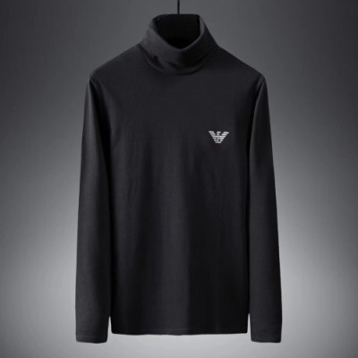 Armani 2019 Mens Logo Cotton Tshirt - 알마니 2019 남성 로고 코튼 긴팔티셔츠 Arm0268x.Size(m - 3xl).블랙