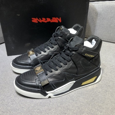 Versace 2019 Mens Leather Sneakers - 베르사체 2019 남성용 레더 스니커즈 VERS0058.Size (240 - 275).블랙