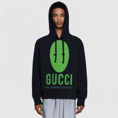 Gucci 2019 Mm/Wm Logo Cotton HoodT - 구찌 2019 남자 로고 코튼 후드티 Guc01355x.Size(xs - xl).블랙