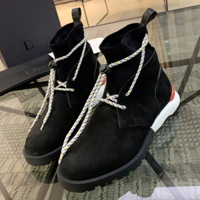 Dior 2019 Mens Leather Sneakers Boots - 디올 2019 남성용 레더 스니커즈 부츠 DIOS0102,Size(240 - 270).블랙