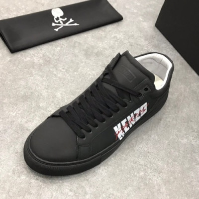 Kenzo 2019 Mens Leather Sneakers - 겐조 2019 남성용 레더 스니커즈,KENS0015,Size(240-270),블랙