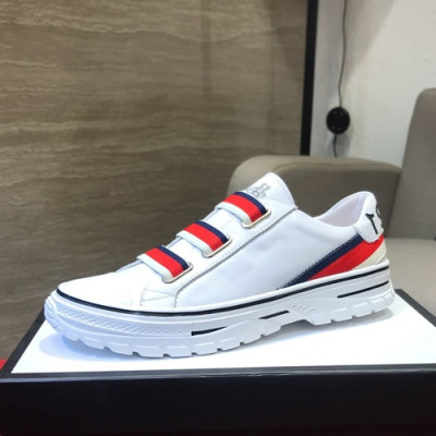 Gucci 2019 Mens Leather Sneakers - 구찌 2019 남성용 레더 스니커즈 GUCS0340,Size(240 - 270).화이트