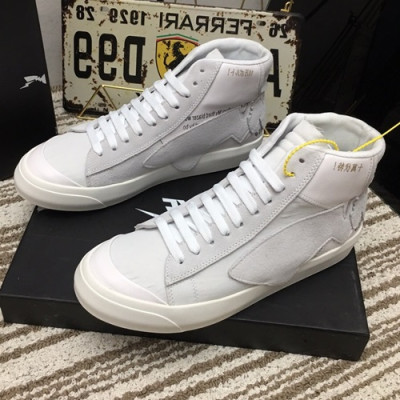 Nike x Air Jordan1 2019  Mens Leather Sneakers - 나이키 x 에어조던 1 2019 남성용 레더 스니커즈 NIKS0003.Size(240 - 270),화이트