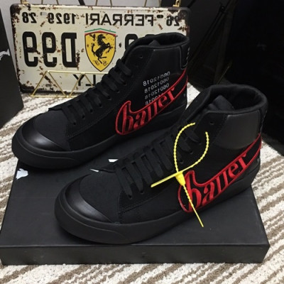 Nike x Air Jordan1 2019  Mens Leather Sneakers - 나이키 x 에어조던 1 2019 남성용 레더 스니커즈 NIKS0007.Size(240 - 270),블랙
