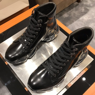 Prada 2019 Mens Leather Boots - 프라다 2019 남성용 레더 부츠,PRAS00174,Size(240 - 265).블랙