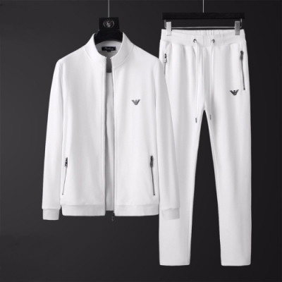 Emporio Armani 2019 Mens Cotton Training Clothes&Pants - 알마니 2019 남성 코튼 트레이닝복&팬프 Arm0275x.Size(m - 4xl).화이트