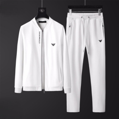 Emporio Armani 2019 Mens Cotton Training Clothes&Pants - 알마니 2019 남성 코튼 트레이닝복&팬프 Arm0278.Size(m - 4xl).화이트