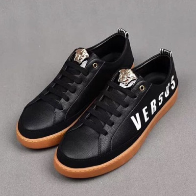 Versace 2019 Mens Leather Sneakers - 베르사체 2019 남성용 레더 스니커즈 VERS0067.Size (240 - 270).블랙