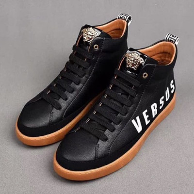 Versace 2019 Mens Leather Sneakers - 베르사체 2019 남성용 레더 스니커즈 VERS0069.Size (240 - 270).블랙