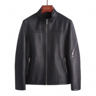 Armani 2019 Mens Logo Casual Leather Jacket - 알마니 2019 남성 로고 캐쥬얼 가죽자켓 Arm0279x.Size(m - 3xl).블랙
