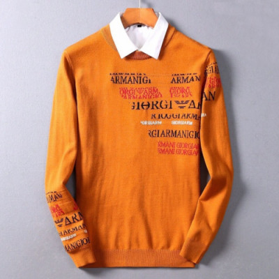 Armani 2019 Mens Crew  Neck Wool Sweater - 알마니 2019 남성 크루넥 울 스웨터 Arm0286x.Size(m - 3xl).오렌지