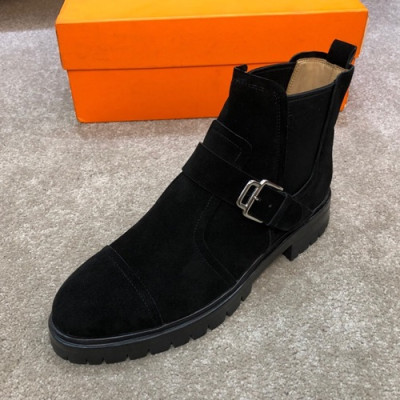 Hermes 2019 Mens Leather Boots - 에르메스 2019 남성용 레더 부츠 HERS0235.Size(245 - 270).블랙