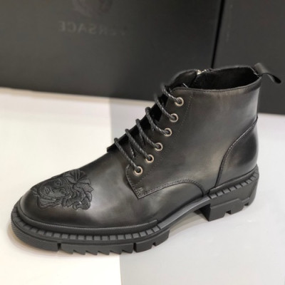 Versace 2019 Mens Leather Boots - 베르사체 2019 남성용 레더 부츠 VERS0071.Size (245 - 265).블랙