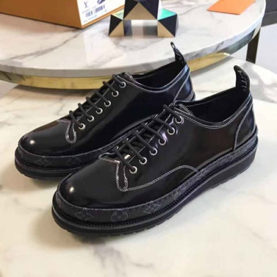 Louis Vuitton 2019 Mens Leather Sneakers Shoes - 루이비통 2019 남성용 레더 스니커즈 슈즈 LOUS0279.Size(245 - 270).블랙