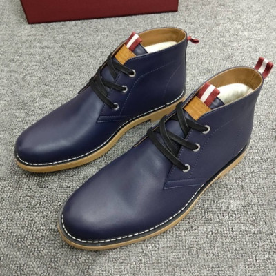 Bally 2019 Mens Leather Boots Sneakers - 발리 2019 남성용 레더 부츠 스니커즈,BALS0070,Size(245 - 265).블루