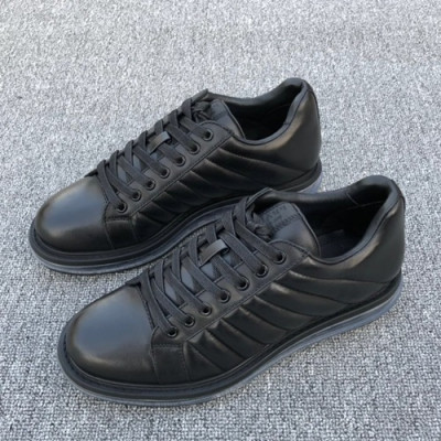 Prada 2019 Mens Leather Sneakers - 프라다 2019 남성용 레더 스니커즈,PRAS00193,Size(245 - 265).블랙