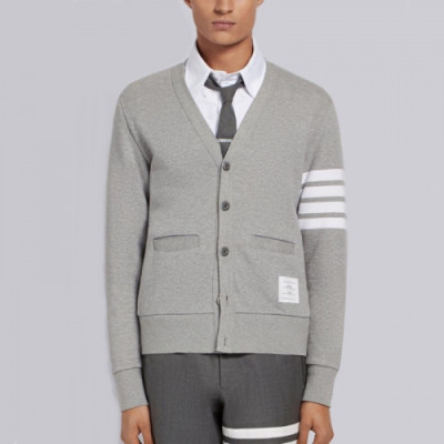 Thom Browne 2019  Mens Cotton V-neck Cardigan - 톰브라운 2019 남성 코튼 브이넥 가디건 Thom0254x.Size(s - 3xl).그레이