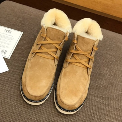 UGG 2019 Mens Leather & Wool Boots - UGG 2019 남성용 레더 & 울 부츠 UGGS0036.Size(240 - 270),카멜베이지