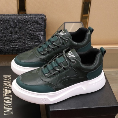 Armani 2019 Mens Leather Sneakers  - 알마니 2019 남성용 레더 스니커즈 ARMS0029,Size(240 - 270).그린