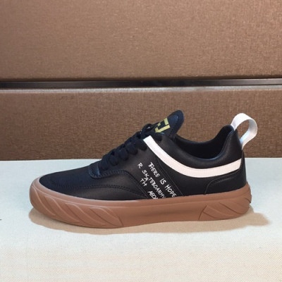 Fendi 2019 Mens Leather Sneakers - 펜디 2019 남성용 레더 스니커즈 FENS0152,Size(240 - 270).블랙