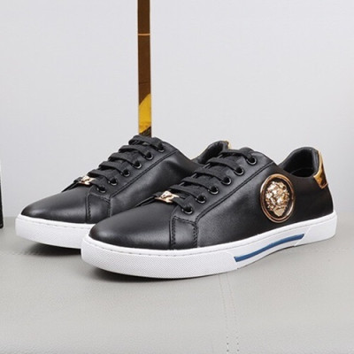 Versace 2019 Mens Leather Sneakers - 베르사체 2019 남성용 레더 스니커즈 VERS0075.Size (240 - 270).블랙
