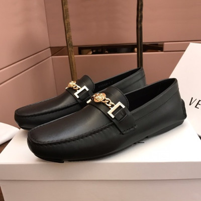 Versace 2019 Mens Leather Loafer - 베르사체 2019 남성용 레더 로퍼,VERS0076.Size (240 - 275).블랙