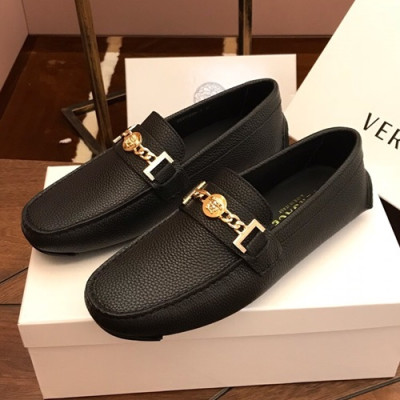Versace 2019 Mens Leather Loafer - 베르사체 2019 남성용 레더 로퍼,VERS0077.Size (240 - 275).블랙