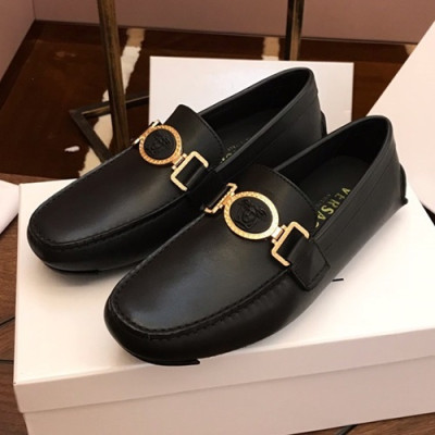 Versace 2019 Mens Leather Loafer - 베르사체 2019 남성용 레더 로퍼,VERS0078.Size (240 - 275).블랙
