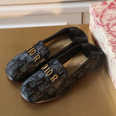 Dior 2019 Ladies Horse Fur Loafer - 디올 2019 여성용 마 퍼 로퍼 DIOS0107,Size(225 - 245).블루그레이