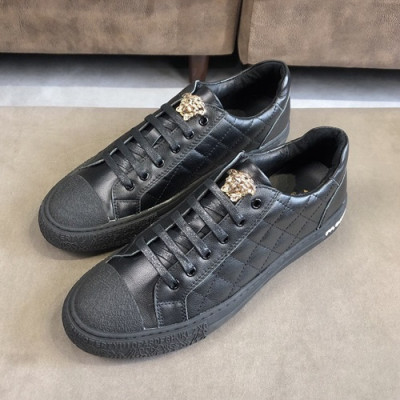 Versace 2019 Mens Leather Sneakers - 베르사체 2019 남성용 레더 스니커즈 VERS0081.Size (240 - 270).블랙