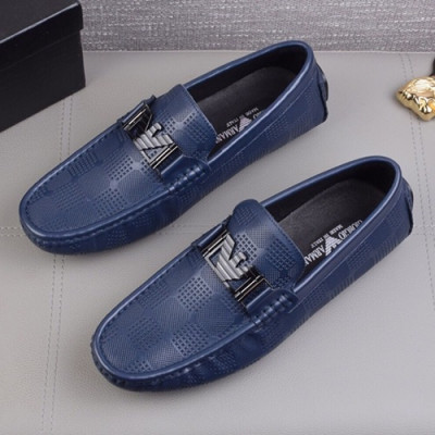 Armani 2019 Mens Leather Loafer - 알마니 2019 남성용 레더 로퍼 ARMS0057.Size (240 - 270).네이비