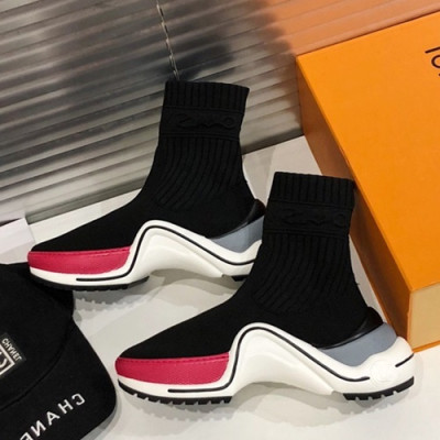 Louis vuitton 2019 Ladies Knit Running Shoes - 루이비통 2019 여성용 니트 런닝슈즈,LOUS0303,Size(225 - 245).블랙