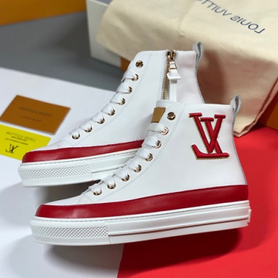 Louis Vuitton 2019 Mm / Wm Leather Sneakers - 루이비통 2019 남여공용 레더 스니커즈 LOUS0308.Size(225 - 280).화이트