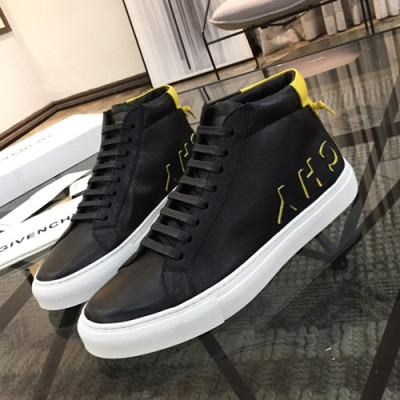 Givenchy 2019 Mens Leather Sneakers - 지방시 2019 남성용 레더 스니커즈,GIVS0070,Size(240 - 270).블랙