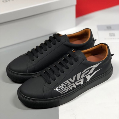 Givenchy 2019 Mm / Wm Leather Sneakers - 지방시 2019 남여공용 레더 스니커즈,GIVS0075,Size(225 - 280).블랙