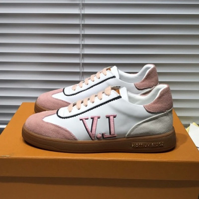 Louis Vuitton 2019 Mm / Wm Leather Sneakers - 루이비통 2019 남여공용 레더 스니커즈 LOUS0324.Size(225 - 270).화이트