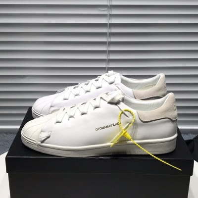 Y-3 2019 Mm / Wm Leather Sneakers - 요지야마모토 2019 남여공용 레더 스니커즈 Y-3S0028,Size(225 - 275).화이트