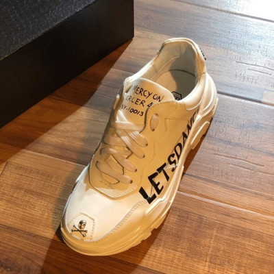 Philipp plein 2019 Mens Leather Sneakers  - 필립플레인 2019 남성용 레더 스니커즈 PPS0111,Size(240 - 275).화이트