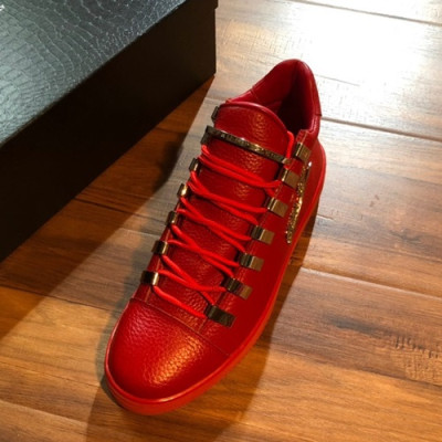 Philipp plein 2019 Mens Leather Sneakers  - 필립플레인 2019 남성용 레더 스니커즈 PPS0117,Size(240 - 275).레드