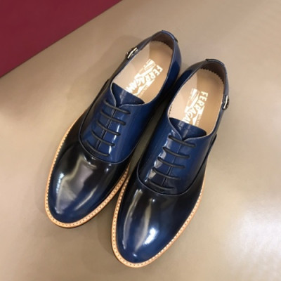 Ferragamo 2019 Mens Leather Oxford Shoes - 페라가모 2019 남성용 레더 옥스퍼드 슈즈 FGMS0096,Size(240 - 270).블루