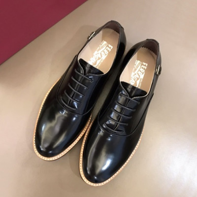 Ferragamo 2019 Mens Leather Oxford Shoes - 페라가모 2019 남성용 레더 옥스퍼드 슈즈 FGMS0098,Size(240 - 270).블랙